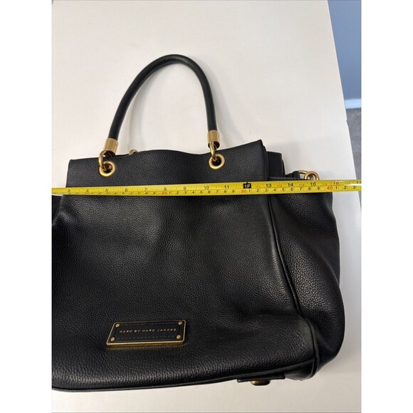 Marc Jacobs Burgundy Pebble Leather Too Hot To Handle Classic Lined Satchel Bag - Picture 14 of 16